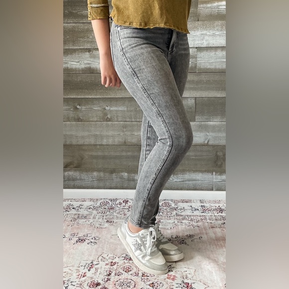 judy blue gray mid rise tummy control top skinny jeans shield pockets JB88862 - Picture 9 of 16